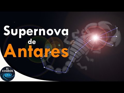 Antares, a red supergiant of the constellation of the Scorpion - The cosmos