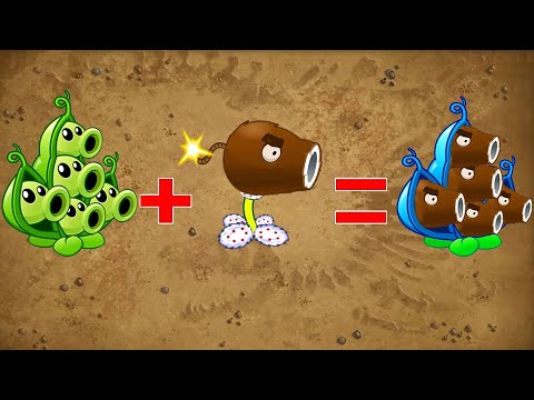Pvz 2 Fusion - Super Plants Max Level Power Up vs Zombies - Cannon Pea vs Pea Pod