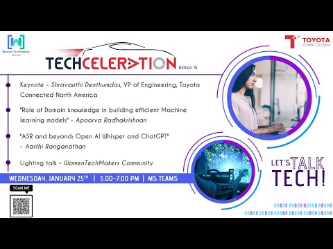 Thumbnail for Techceleration's! Let's Talk Tech! Building ML models Open AI Whisper & ChatGPT 15th Edition by Toyota Connected North America