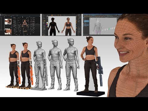 3D Scan and Retopology for Production
