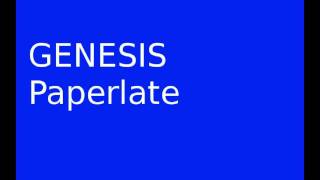 Genesis - Paperlate