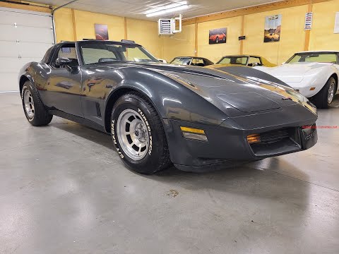 1981 Charcoal Corvette Charcoal Int T Top Video