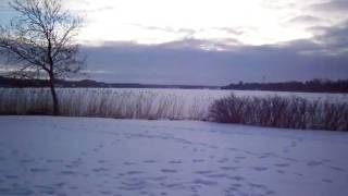 preview picture of video 'Panorama over en tilfrosset Haderslev Dam'