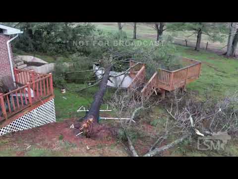 04-01-2022 Perkasie PA Tornado Damage from Overnight Storms
