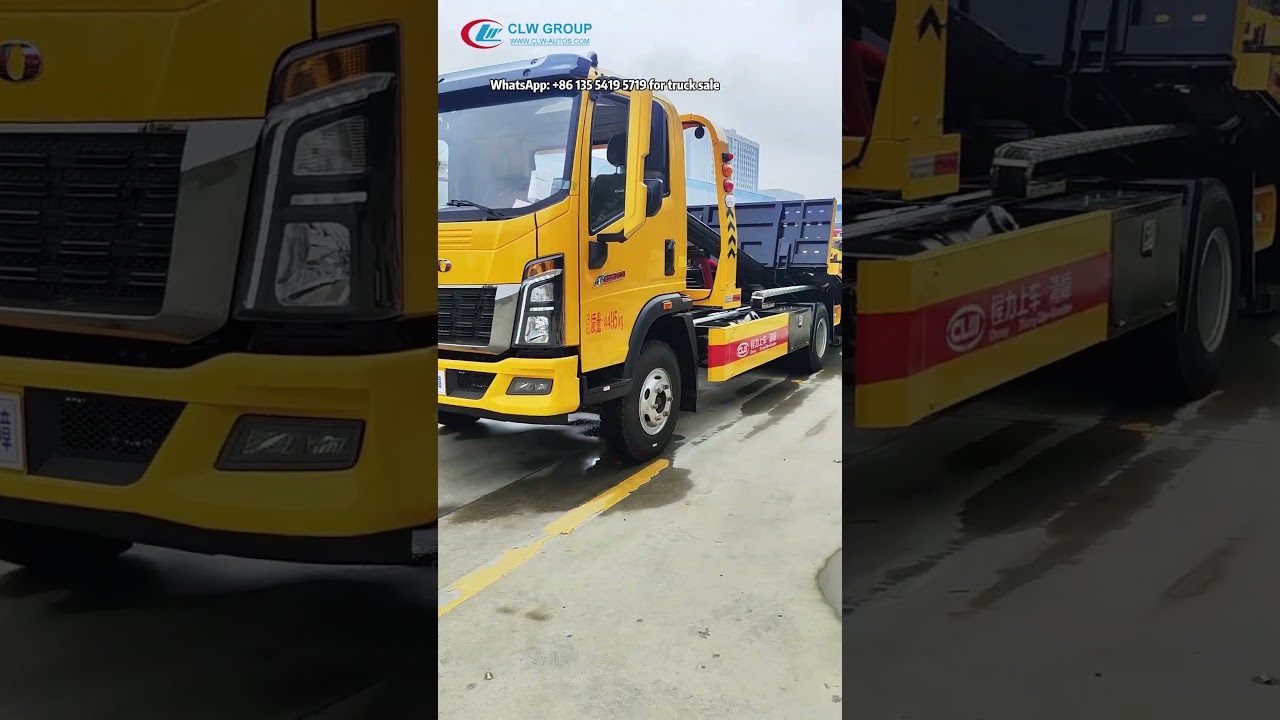 Extendable Hydraulic Platform-Sinotruk HOWO Tilt Tray Flatbed Towing Truck #emergencytowing