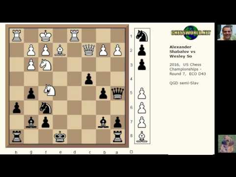 Alexander Shabalov vs Wesley So : Notable game: US Chess Ch. (2016)  ·  Semi-Slav Defense