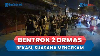 Suasana Mencekam Bentrok 2 Ormas di Setu Bekasi akibatkan 1 Orang Tewas, Terjadi 2 Kali di 2 Lokasi