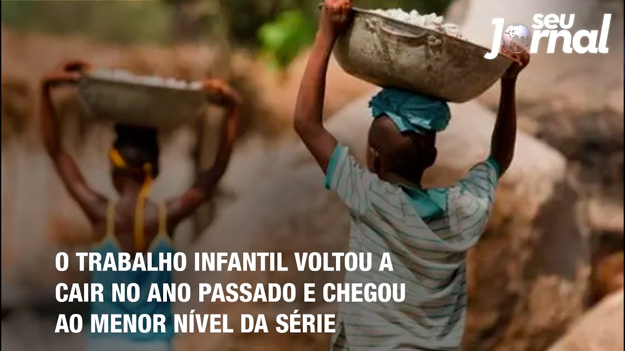 O trabalho infantil voltou a cair no ano passado e chegou ao menor nível da série.