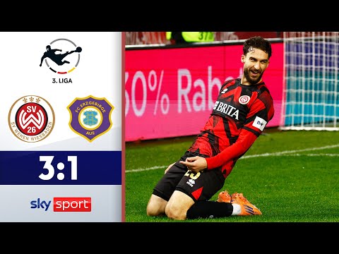 Agrafitos' Traumtor macht den Deckel drauf | Wehen-Wiesbaden - Erzgebirge Aue | Highlights - 3. Liga