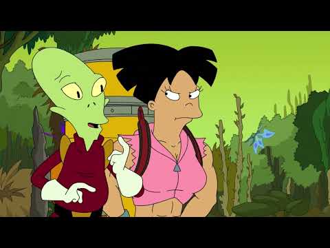 Amy smacks Kif off camera