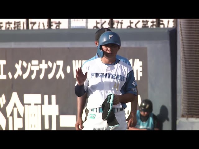 【農場遊戲】全隊第16支安打！北海道日本火腿鬥士的上川畑大悟及時擊出中外野手安打！ 2025年9月2日北海道日本火腿鬥士vs. Oisix新潟天鵝之皇BC