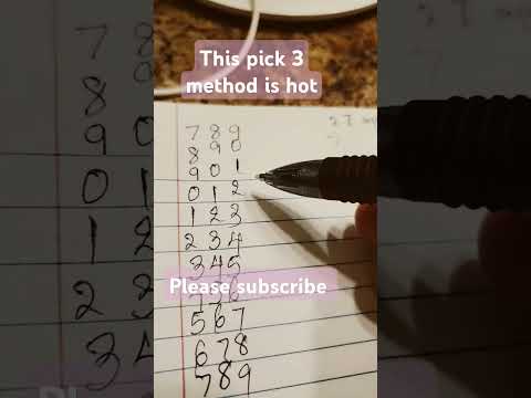 this new pick 3 method is hot #pick3 #newmethod #lottery #support #goviral #pick3strategy #shorts