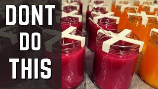 17 Candle Making Lessons & Business Tips NOT to Follow!