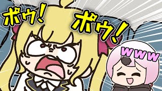 激痛足つぼマッサージを受ける鷹宮リオンに爆笑の椎名唯華【周防パトラ】【早瀬走】【手描き】【にじさんじ】