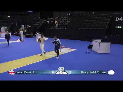 European Championships 2024 SMF - L64 - Jaimie Cook GBR v Roey Rosenfeld ISR