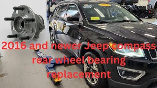 2016 and newer Jeep Compass rear wheel bearing replacement