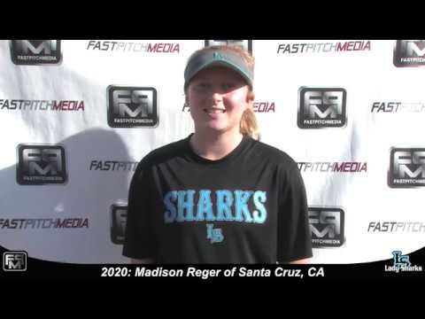 2020 Madison Reger Pitcher and Outfield Softball Skills Video - San Jose Lady Sharks