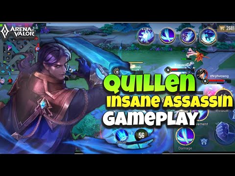 AOV : Quillen Jungle Pro Gameplay | 1v5 legendery | Hard To Carry Team | Best Jungle Build #gameplay