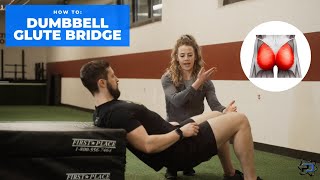 Dumbbell Glute Bridge exercise video thumbnail