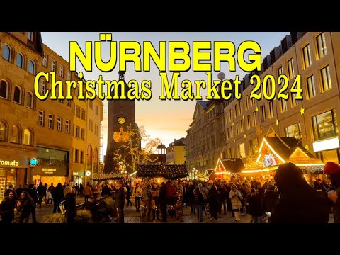 NUREMBERG CHRISTMAS MARKET (CHRISTKINDLESMARKT), GERMANY 2024 - 4K