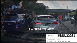 27aug2026 yishun ring road #SNL3327J bmw 116 changing lane without due care