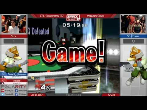 CFL Smackdown 137 Melee - Slox (Fox) vs SS Colbol (Blue) - Winners Semis