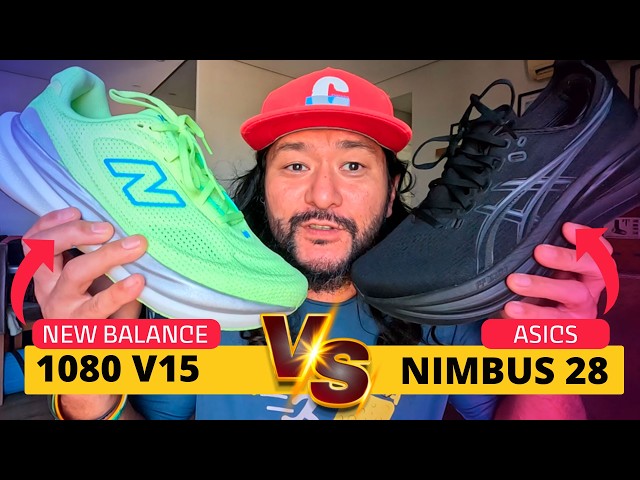 ASICS Gel Nimbus 28 vs New Balance 1080 v15: qual é o melhor?