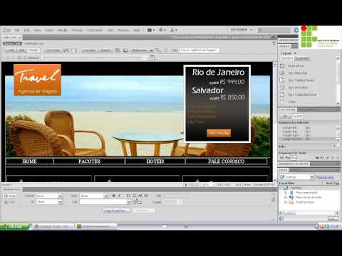 Video Aula Dreamweaver - IFTM Uberaba 1ºC - Parte I