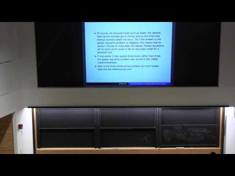 Terence Tao - Finite time blowup for an averaged Navier-Stokes equation