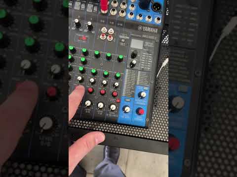 Connect Yamaha MG 10XU Mixer to venue sound system-DJ tips