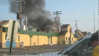preview picture of video 'Fire at Quakertown Farmers Market on July 24, 2010'