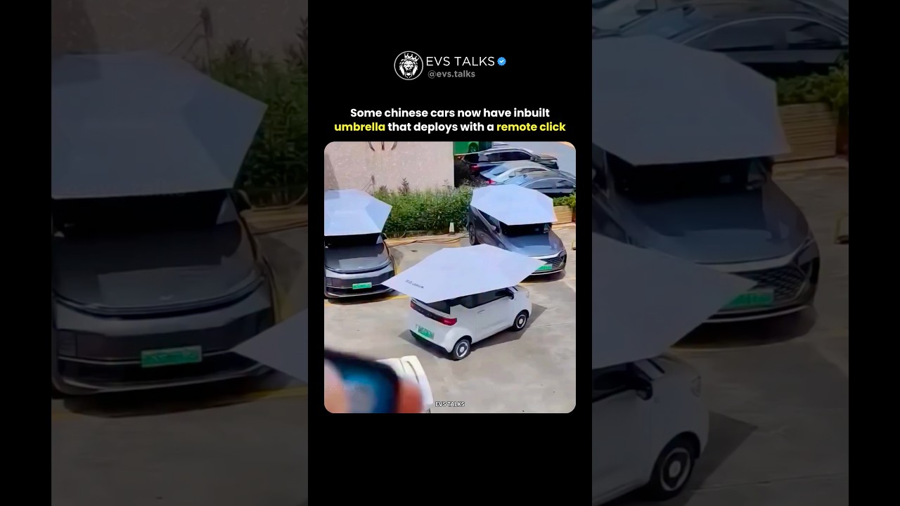 Some chinese cars now have inbuilt umbrella that deploys with a remote click