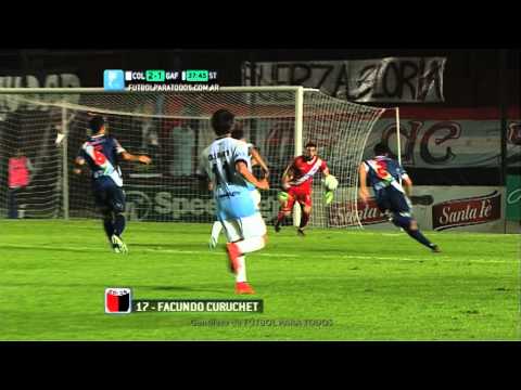 Gol de Curuchet. Colón 2 - Guaraní 1. Fecha 5. Torneo Primera B Nacional 2014. Fútbol Para Todos