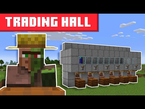 Minecraft Villager Trading Hall with Zombie Discounts 1.21.11+ - EASY DESIGN
