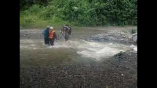 preview picture of video 'Death Road Bolivia - Bicycling River Crossing'