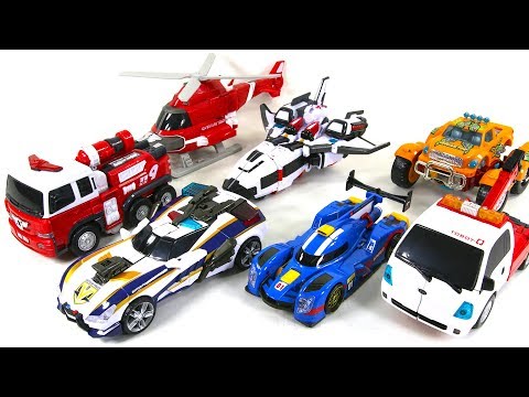 Tobot V Rescue Team O Y R Captain Police Speed Monster Rocket 7 Vehicle Car Robot Toys