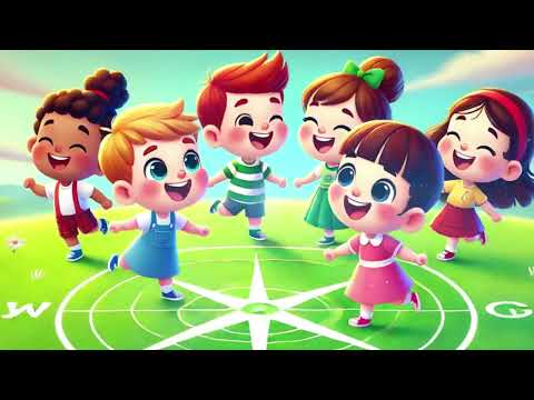 Canta y Aprende Los Puntos Cardinales - Canción Infantil Educativa | Aprende Norte, Sur, Este, Oeste