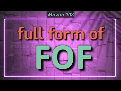 full form of FOF | FOF stands for | FOF Means | Financial & Banking | Mazaa 108 | #Mazaa108