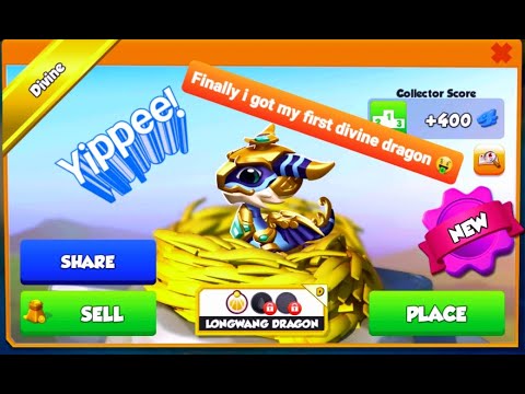 Hatched my new divine dragon in dragon mania legend || dml