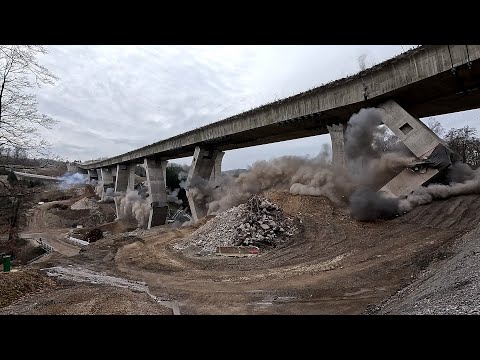 Sprengung Talbrücke Sterbecke in Schalksmühle am 25.01.2026
