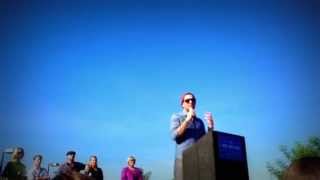 Zachary Quinto : Meeting de soutien  Obama (28/10/2012)