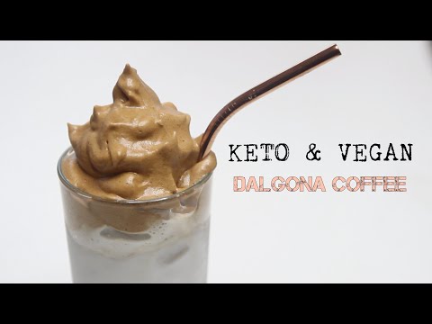 How to Make Dalgona Coffee KETO & VEGAN Tik Tok Coffee Recipe