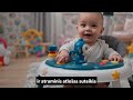 Tavalax daugiafunkcė vaikiška vaikštynė su žaislų skydeliu, maitinimo padėklu ir reguliuojamu aukščiu