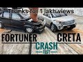 Hyundai CRETA Crash Test Vis Toyota FORTUNER Destroying Model Cars CRETA FORTUNER In Slow Motion