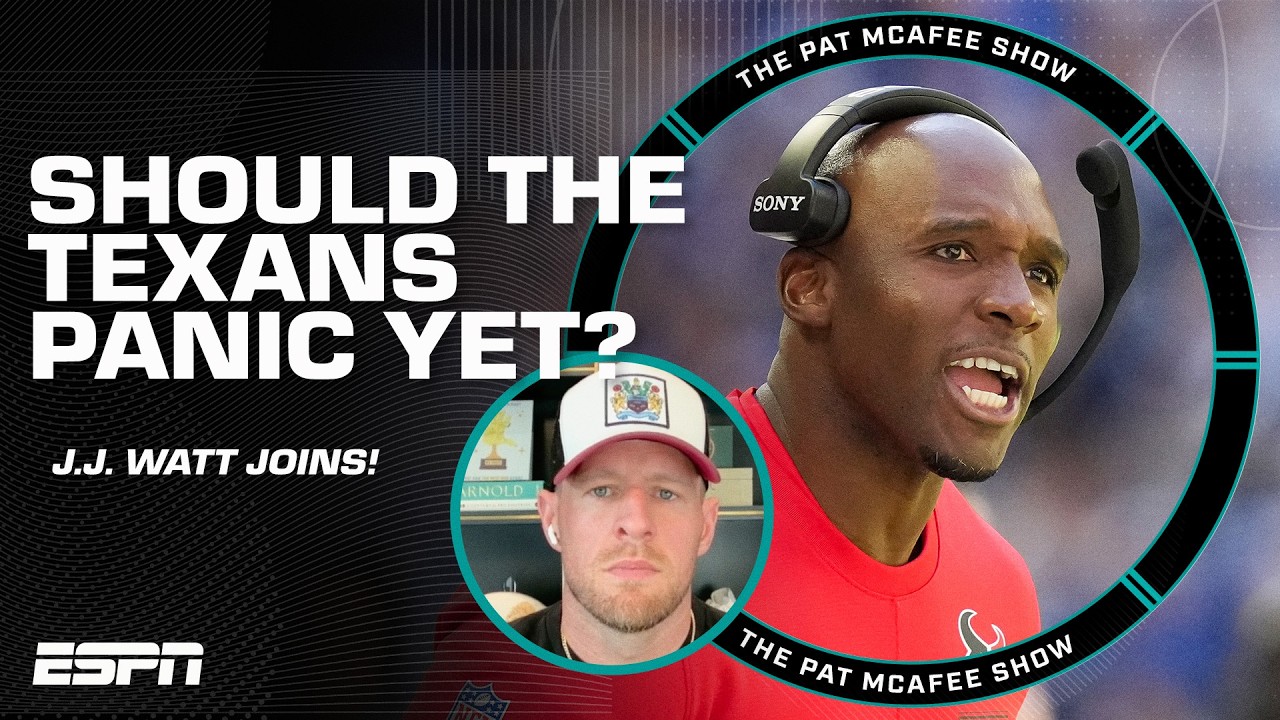 Where is J.J. Watt’s PANIC METER on the 0-3 Texans? 🫨 | The Pat McAfee Show