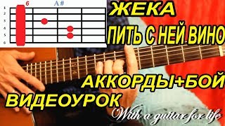 Жека. Пить с ней вино. АККОРДЫ + БОЙ. ВИДЕОУРОК