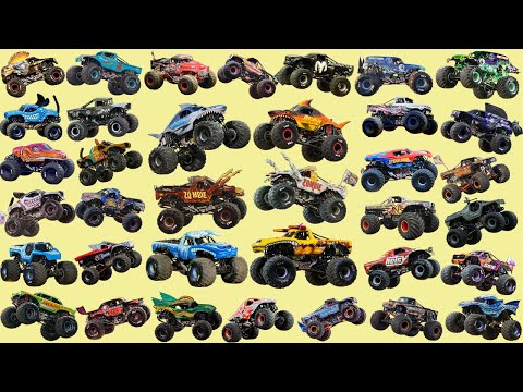 Monster Vehicles Collections, Monster Jam Video, Monster Trucks, Monster Cars