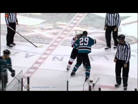 Matt Corrente vs Ryane Clowe Oct 27, 2010