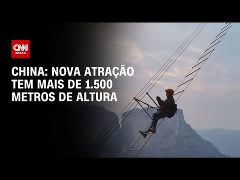 China: Nova atração tem mais de 1.500 metros de altura | CNN PRIME TIME