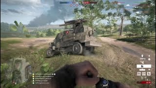 BATTLEFIELD 1: Taking out the camping artillery trash.